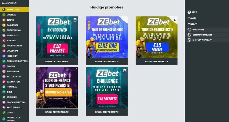 Zebet review promoties