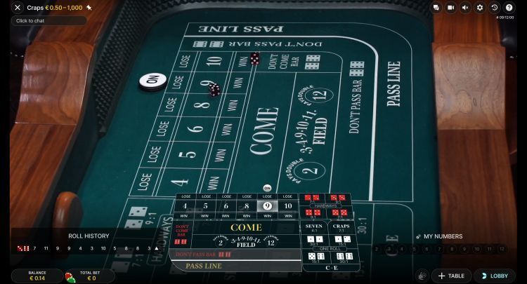 Craps online uitleg