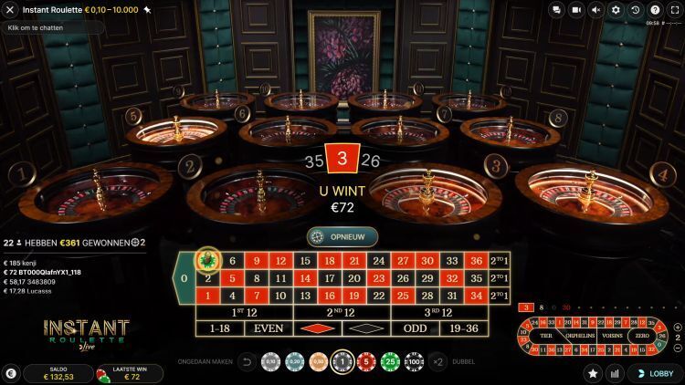 Instant Roulette review senor casino