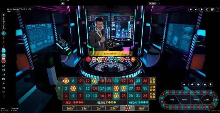 Nexus Roulette recensie inzetten