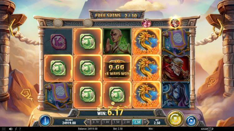 Monkey battle for the scrolls slot play n go